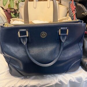 Tory Burch Dark Blue Satchel